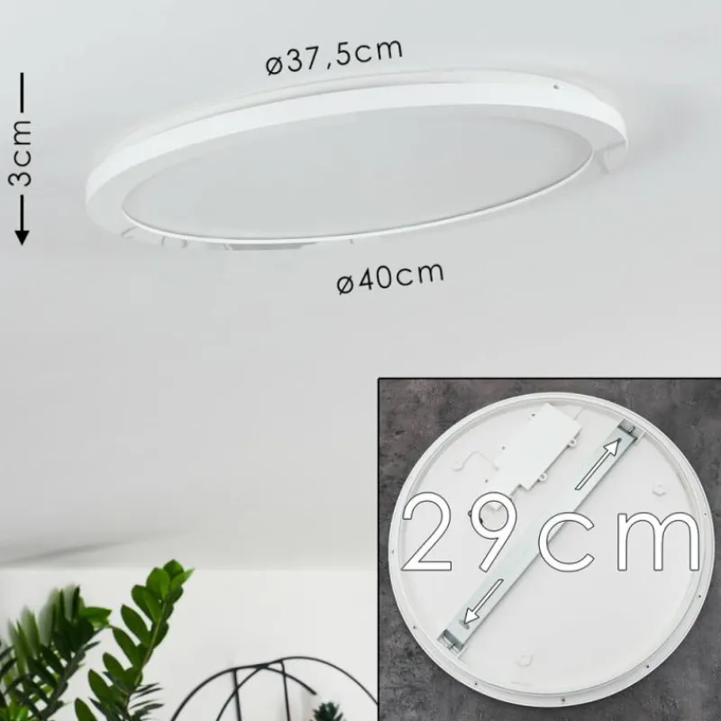 hofstein Plafonnier Siguna LED Blanc, 1 lumière