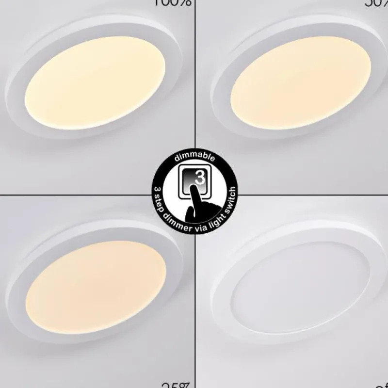 hofstein Plafonnier Siguna LED Blanc, 1 lumière