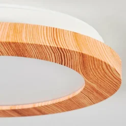 Luminaires Scandinaves-hofstein Plafonnier Siguna LED Couleur bois, 1 lumière