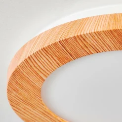 Luminaires Scandinaves-hofstein Plafonnier Siguna LED Couleur bois, 1 lumière