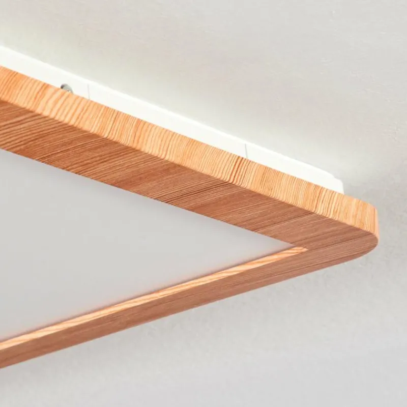 Lampes En Bois-hofstein Plafonnier Siguna LED Couleur bois, 1 lumière