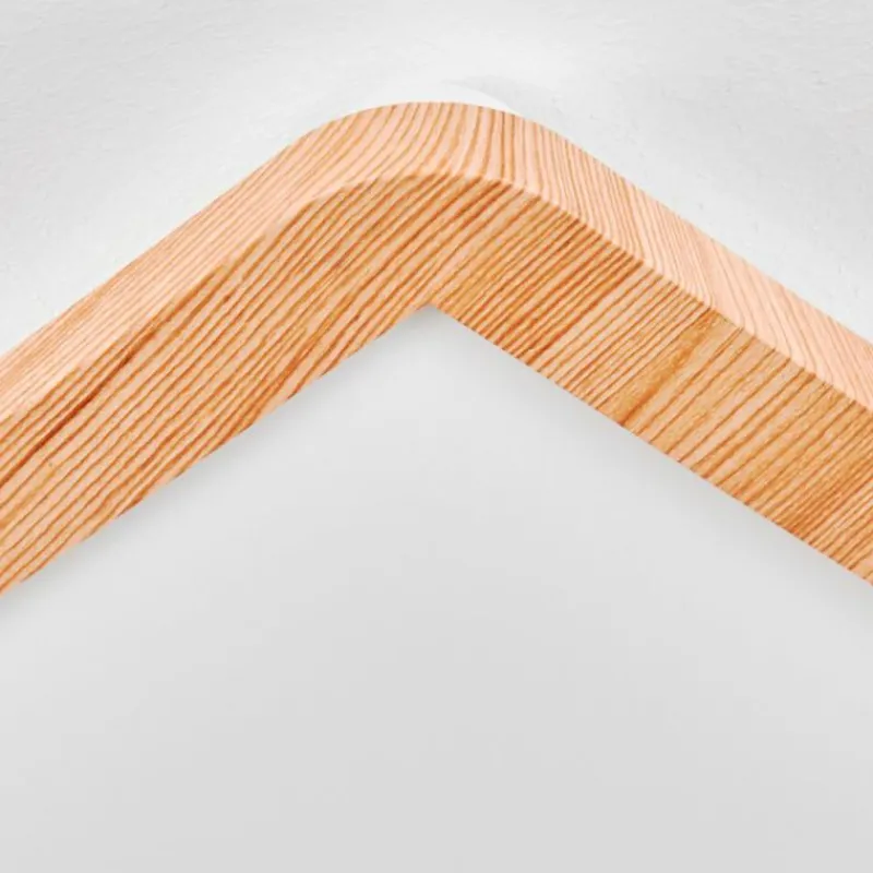 Lampes En Bois-hofstein Plafonnier Siguna LED Couleur bois, 1 lumière