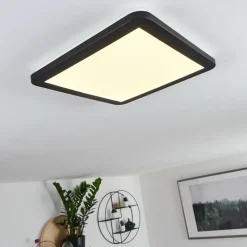 hofstein Plafonnier Siguna LED Noir, Blanc, 1 lumière