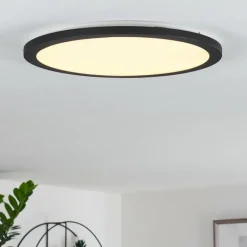 hofstein Plafonnier Siguna LED Noir, Blanc, 1 lumière