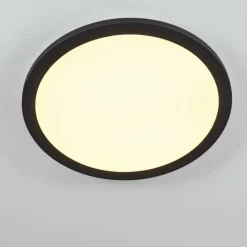 hofstein Plafonnier Siguna LED Noir, Blanc, 1 lumière