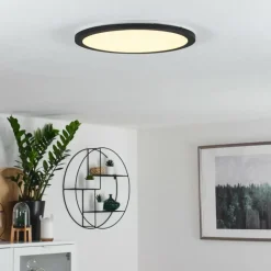 hofstein Plafonnier Siguna LED Noir, Blanc, 1 lumière