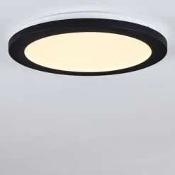 hofstein Plafonnier Siguna LED Noir, 1 lumière