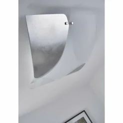 Sil Lux Plafonnier Baltimora Acier inoxydable, Blanc, 2 lumières