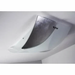 Sil Lux Plafonnier Baltimora Acier inoxydable, Blanc, 2 lumières