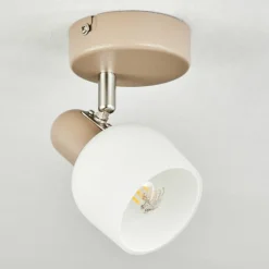 hofstein Plafonnier Sivol Nickel mat, Sable, 1 lumière