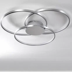 hofstein Plafonnier Skanes LED Nickel mat, 1 lumière* Éclairage Led