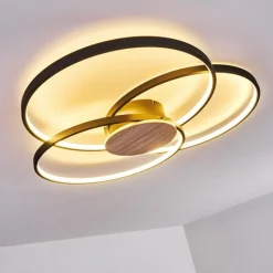 hofstein Plafonnier Skanes LED Noir, 1 lumière