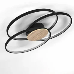 hofstein Plafonnier Skanes LED Noir, 1 lumière