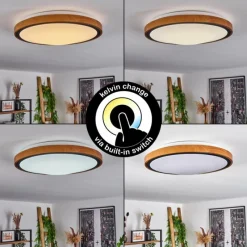 hofstein Plafonnier Sobredo LED Écru, Noir, Blanc, 1 lumière