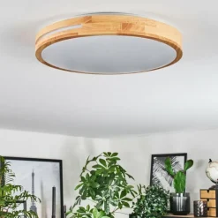 Luminaires Scandinaves-hofstein Plafonnier Sofo LED Blanc, 1 lumière, Télécommandes