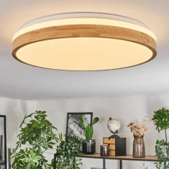 Luminaires Scandinaves-hofstein Plafonnier Sofo LED Blanc, 1 lumière, Télécommandes
