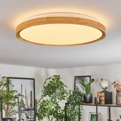 Luminaires Scandinaves-hofstein Plafonnier Sofo LED Blanc, 1 lumière, Télécommandes