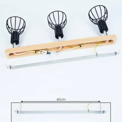 Luminaires Scandinaves-hofstein Plafonnier Sognefest Brun, Chrome, 3 lumières