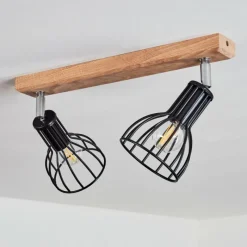 Luminaires Scandinaves-hofstein Plafonnier Sognefest Brun, Chrome, 2 lumières