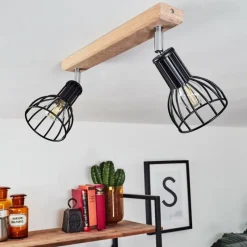 Luminaires Scandinaves-hofstein Plafonnier Sognefest Brun, Chrome, 2 lumières