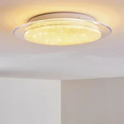 hofstein Plafonnier Soleil LED Blanc, 1 lumière