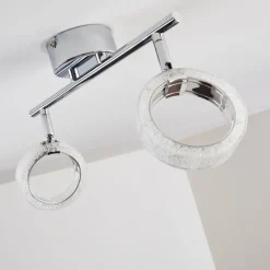 hofstein Plafonnier Soppana LED Chrome, 2 lumières