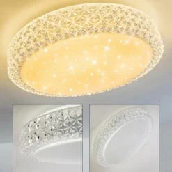 hofstein Plafonnier Soppero LED Blanc, 1 lumière* Éclairage Led