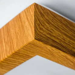 hofstein Plafonnier Sora Wood LED Bois clair, 1 lumière