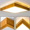 hofstein Plafonnier Sora Wood LED Bois clair, 1 lumière