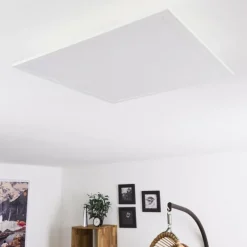 hofstein Plafonnier Sordos LED Blanc, 1 lumière, Détecteur de mouvement