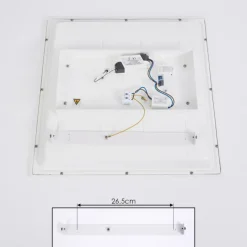 hofstein Plafonnier Sordos LED Blanc, 1 lumière, Détecteur de mouvement