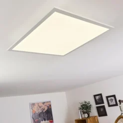 hofstein Plafonnier Sordos LED Blanc, 1 lumière, Détecteur de mouvement