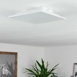 hofstein Plafonnier Sordos LED Blanc, 1 lumière, Détecteur de mouvement