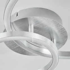 hofstein Plafonnier Sorte LED Nickel mat, 1 lumière