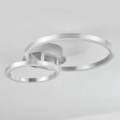 hofstein Plafonnier Sorte LED Nickel mat, 1 lumière