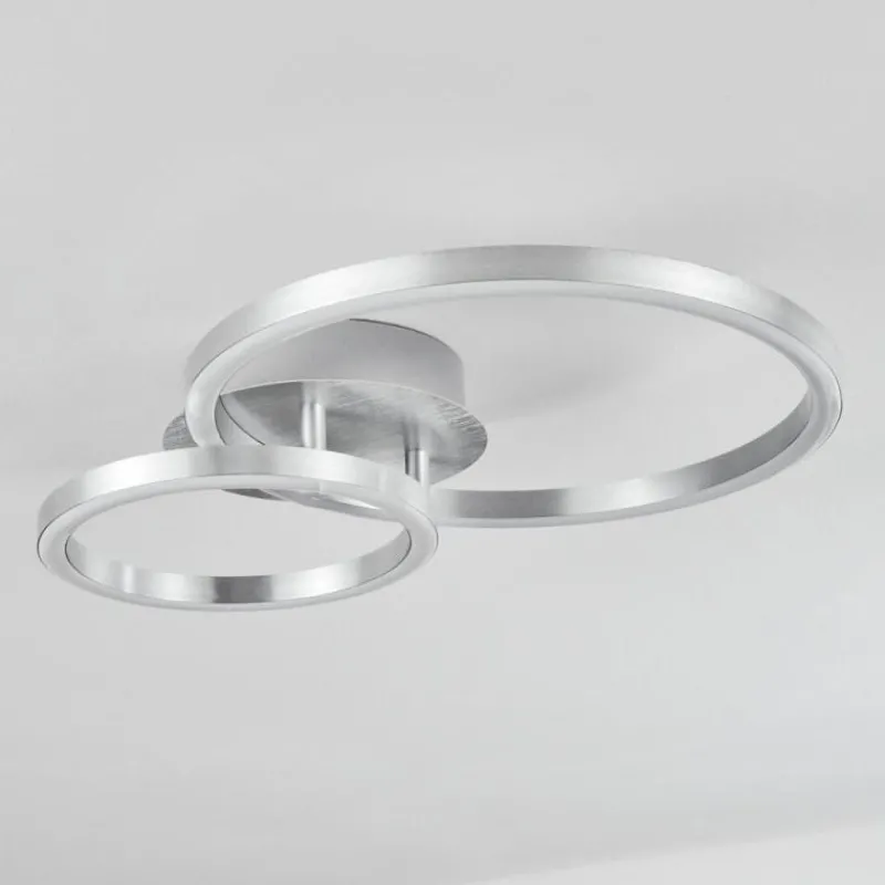 hofstein Plafonnier Sorte LED Nickel mat, 1 lumière