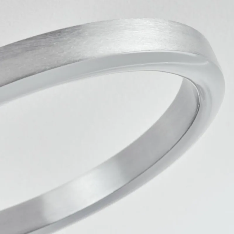 hofstein Plafonnier Sorte LED Nickel mat, 1 lumière