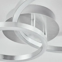 hofstein Plafonnier Sorte LED Nickel mat, 1 lumière