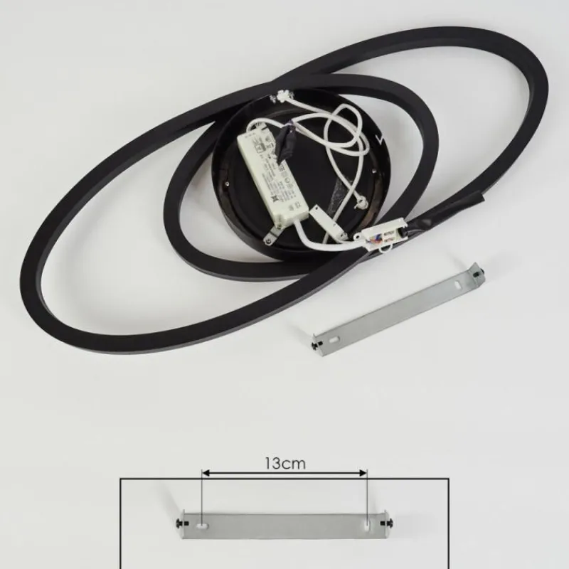 hofstein Plafonnier Sorte LED Noir, Blanc, 1 lumière