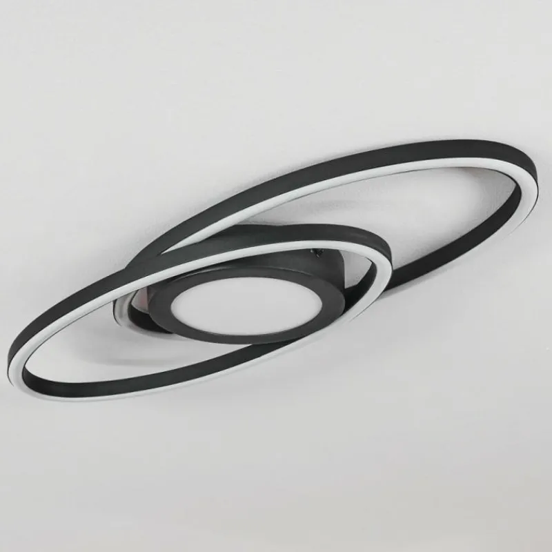 hofstein Plafonnier Sorte LED Noir, Blanc, 1 lumière