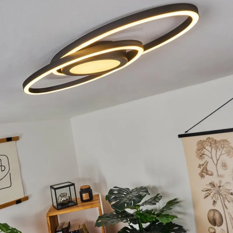 hofstein Plafonnier Sorte LED Noir, Blanc, 1 lumière