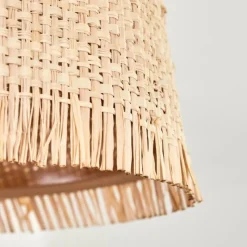 Luminaires Scandinaves-hofstein Plafonnier Soungou Écru, Noir, 5 lumières