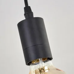 Luminaires Scandinaves-hofstein Plafonnier Soungou Écru, Noir, 3 lumières