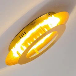 Lampes Dorées-hofstein Plafonnier Springdale LED Or, 1 lumière