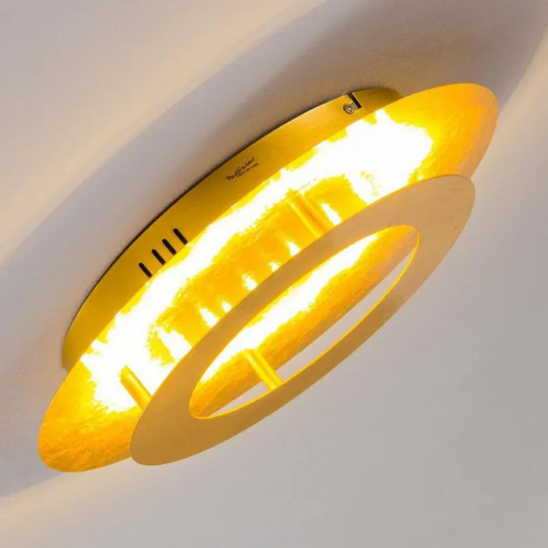 Lampes Dorées-hofstein Plafonnier Springdale LED Or, 1 lumière