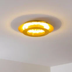 Lampes Dorées-hofstein Plafonnier Springdale LED Or, 1 lumière