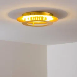 Lampes Dorées-hofstein Plafonnier Springdale LED Or, 1 lumière