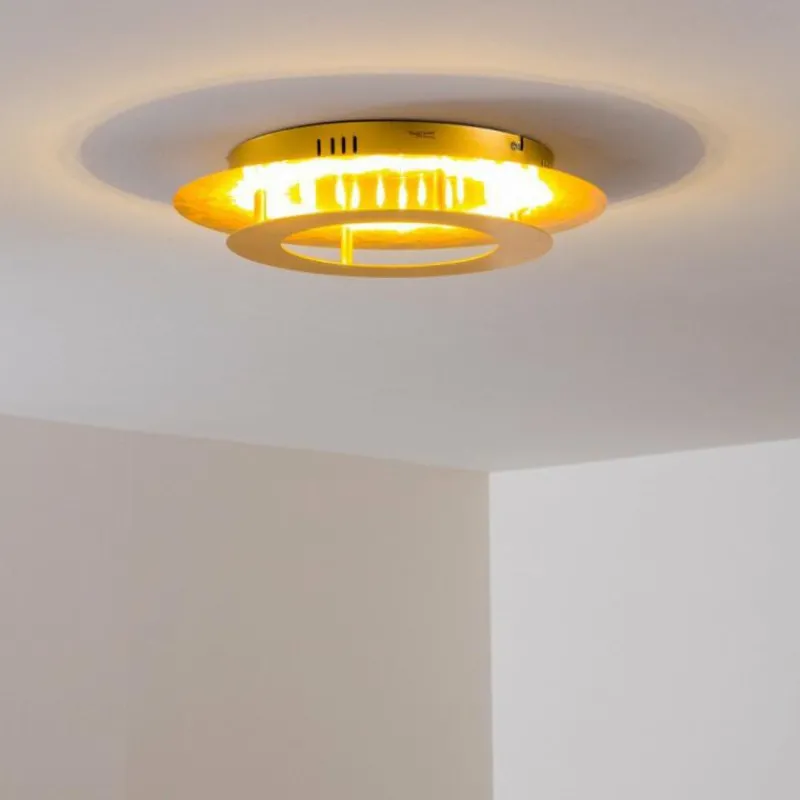 Lampes Dorées-hofstein Plafonnier Springdale LED Or, 1 lumière