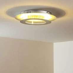hofstein Plafonnier Springdale LED Argenté, 11 lumières* Éclairage Led