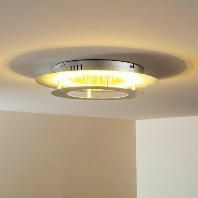 hofstein Plafonnier Springdale LED Argenté, 11 lumières* Éclairage Led